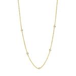 Gold Plated Silver & Cubic Zirconia Chain