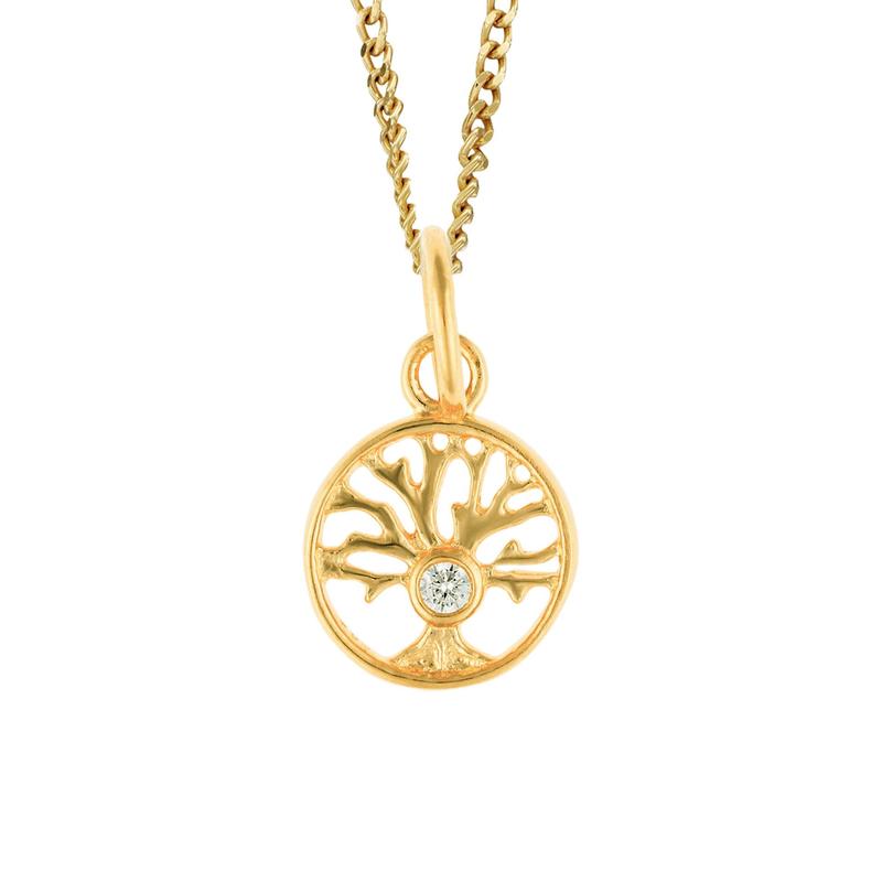Tree of Life Gold Plated Silver Pendant
