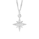 Star Charm Pendant Silver & Cubic Zirconia