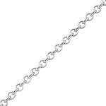 Adjustable 20" Close Trace Chain 9ct White Gold