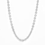 Adjustable 20" Close Trace Chain 9ct White Gold