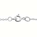 Adjustable 20 Inch Trace Link Chain 9ct White Gold