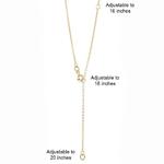 Adjustable 20" Trace Link Chain 9ct Yellow Gold