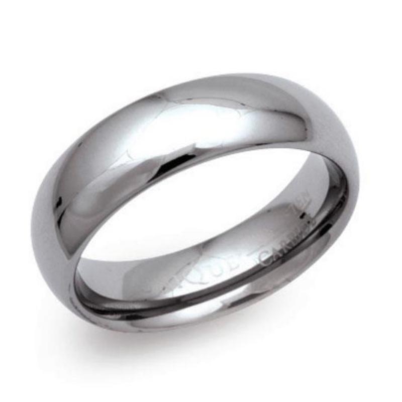 7mm Tungsten Polished Finish Ring