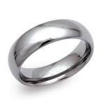 7mm Tungsten Polished Finish Ring