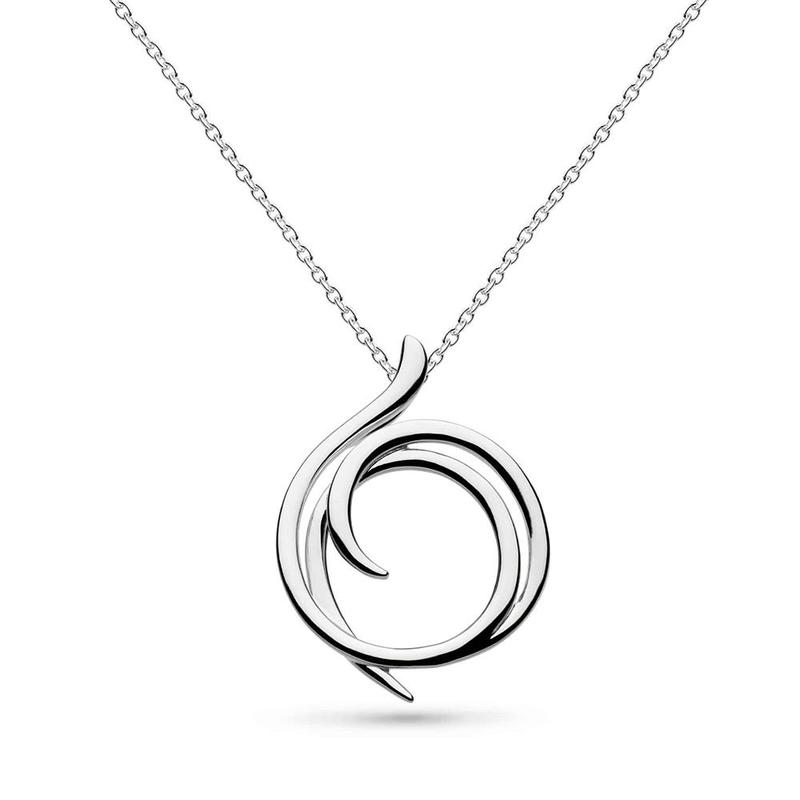 Helix Wrap Silver Necklace
