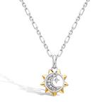 Revival Céleste Sun, Moon & Star Spinner Necklace