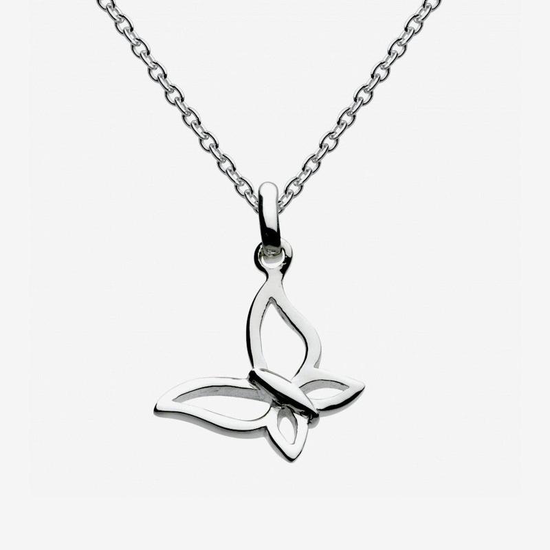 Delicate Butterfly Sterling Silver Pendant