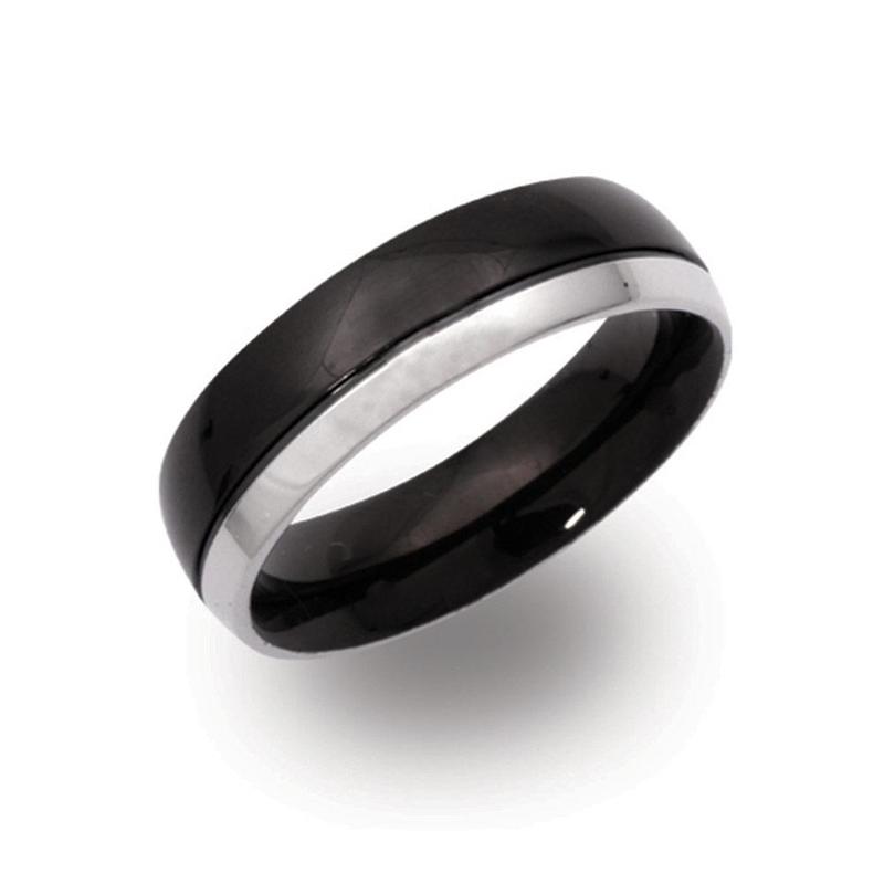 Unique&Co Steel Ring with Black IP Plating