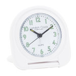 London Clock White Flip Alarm Clock