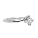 0.50ct Princess Cut Diamond Solitaire 18ct Ring