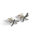 Dragonfly Silver Stud Earrings