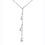 Perlissimo Freshwater Pearl Silver Chain Necklace