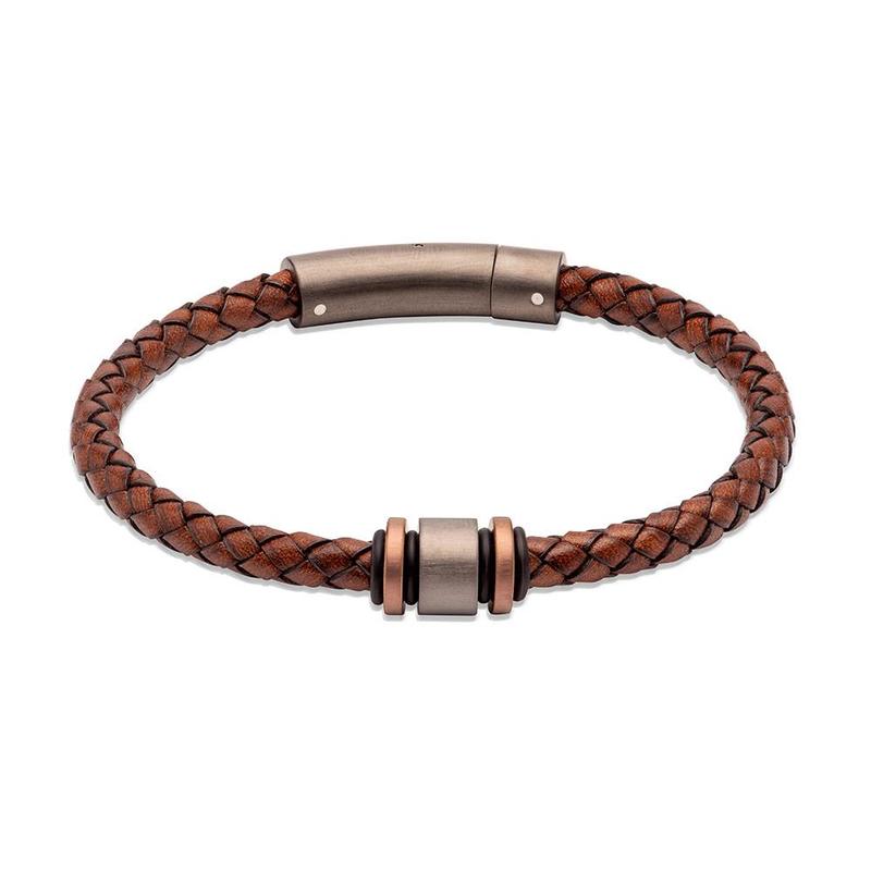 Unique&Co Antique Dark Brown Leather Bracelet