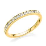 0.25ct Diamond 18ct Yellow Gold Half Eternity Ring