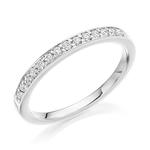 0.25ct Diamond Platinum Half Eternity Ring