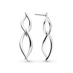 Entwine Twine Twist Duo Link Drop Earrings