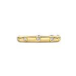 Ti Sento Gold Plated Ring With Cubic Zirconia