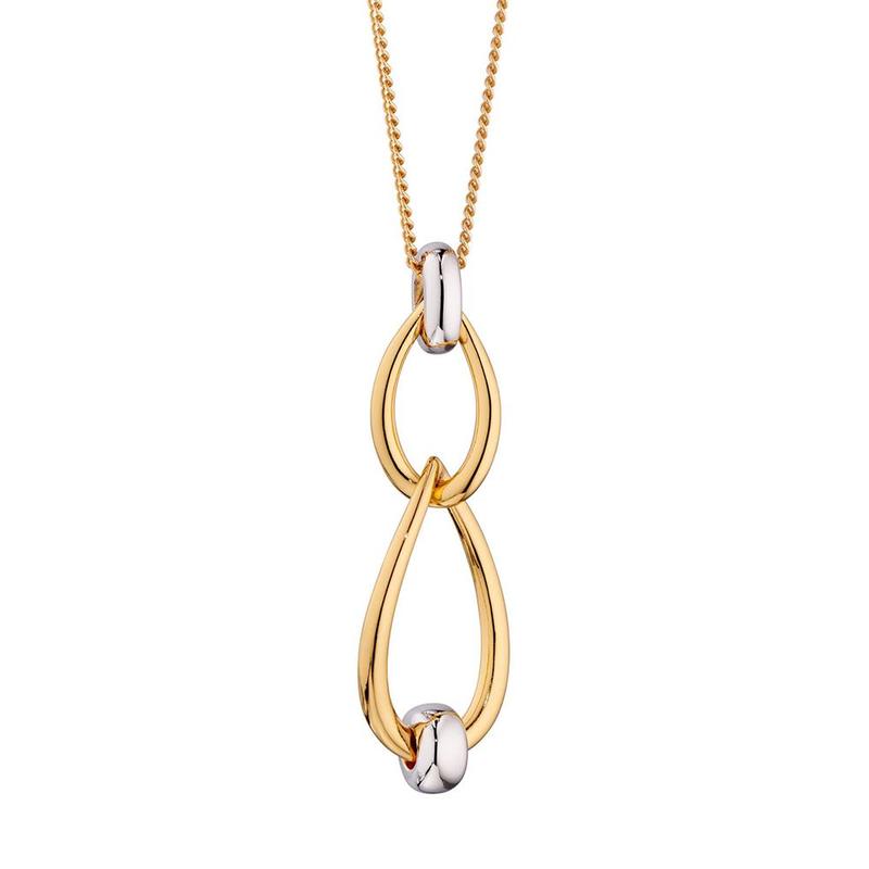 Twisted Gold Plated Silver Necklace