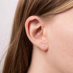 Cubic Zirconia & Silver Small Stud Earrings