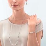 White Crystals & Rock Crystal Bracelet