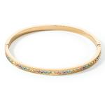 190mm Multicolour Pastel Crystal Glass Bangle