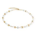 GEOCUBE® Iconic Nature Necklace Gold & White