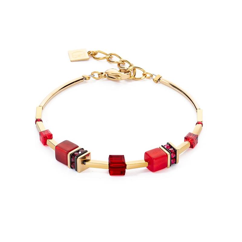 GeoCUBE® Iconic Lite Bracelet Red & Gold