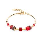 GeoCUBE® Iconic Lite Bracelet Red & Gold