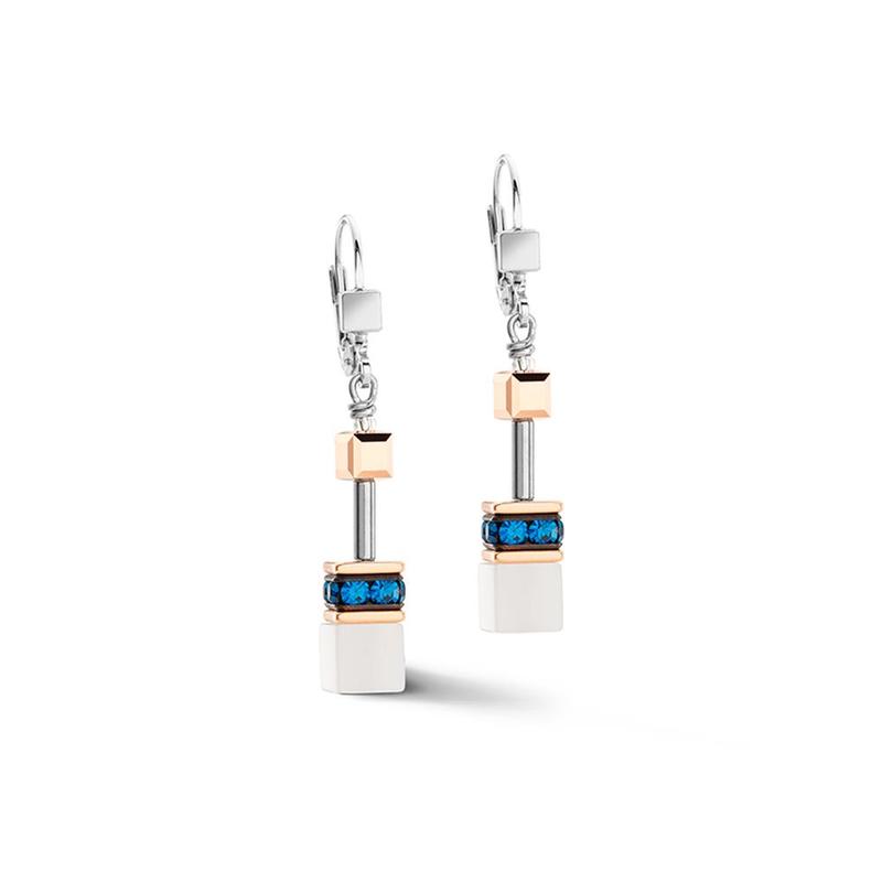 GeoCUBE® Iconic Drop Earrings Capri Blue