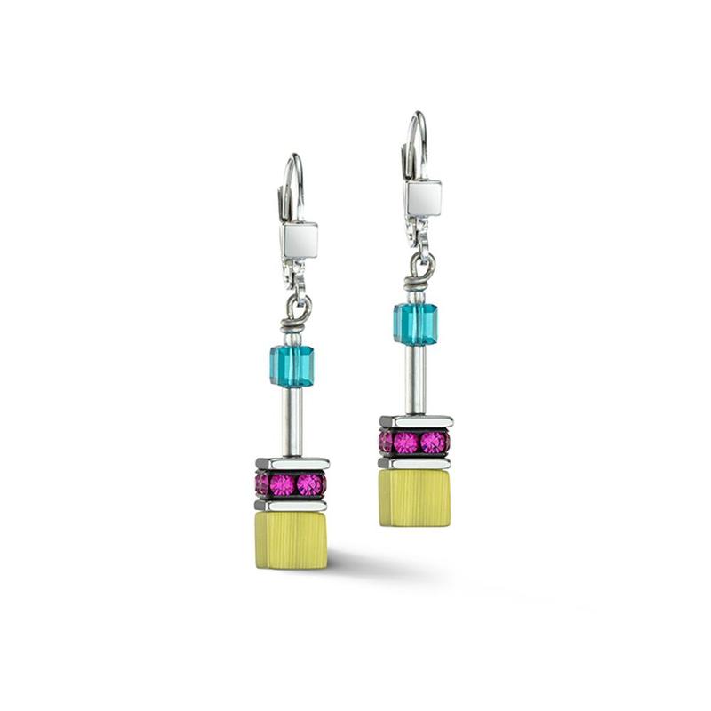 GeoCUBE® Iconic Multicolour Drop Earrings