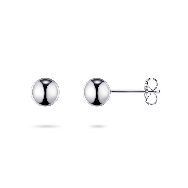 Sterling Silver Ball Stud Earrings 5mm