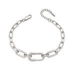 Chunky Chain Link Silver Bracelet