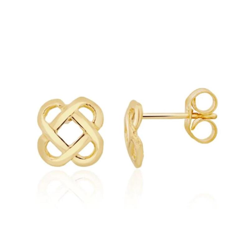 Celtic Knot Stud Earrings 9ct Yellow Gold