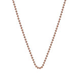 Emozioni Rose Gold Plated Silver Bead Chain