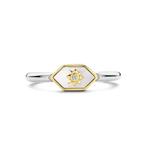 Golden Star Mother Of Pearl Ring