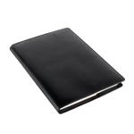 Black Leather Bound Notebook and Lined Refill Pad