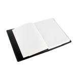 Black Leather Bound Notebook and Lined Refill Pad