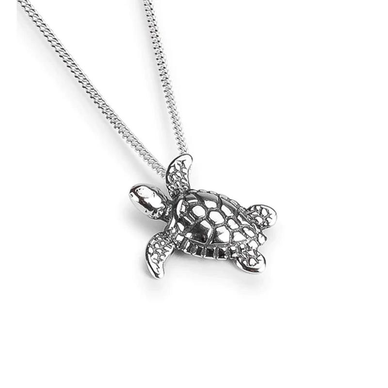 Sea Turtle Sterling Silver Necklace