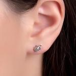 Tortoise Sterling Silver Stud Earrings