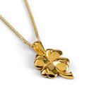 Lucky Four Leaf Clover Gold Plated Necklace