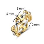 Gold Plated SIlver Marine Link Ring
