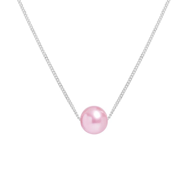 Pink Pearl Slider Necklace