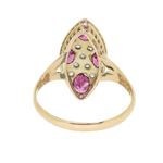 Victorian Almandine Garnet & Diamond Ring