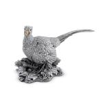 Cock Pheasant Silver Ornament