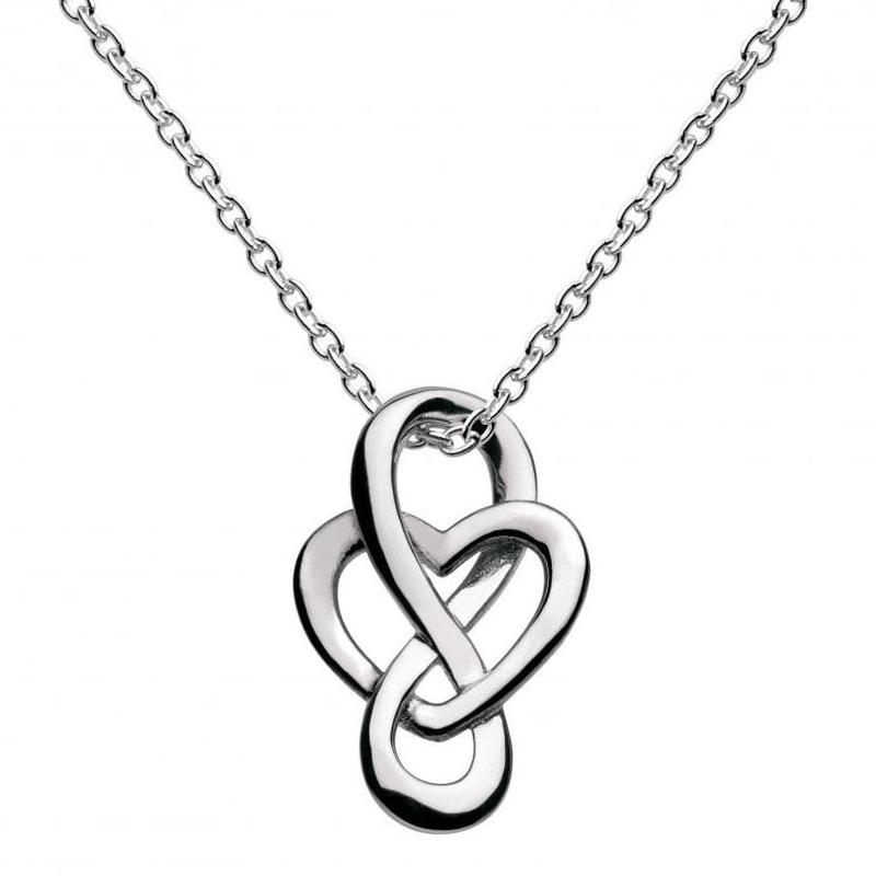 Celtic Looped Heart Sterling Silver Pendant