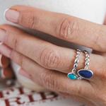 Coast Pebble Azure Grande Gemstone Ring