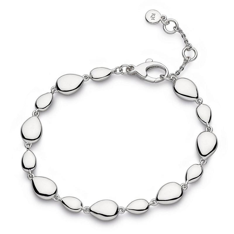 Coast Pebble Linking Silver Bracelet