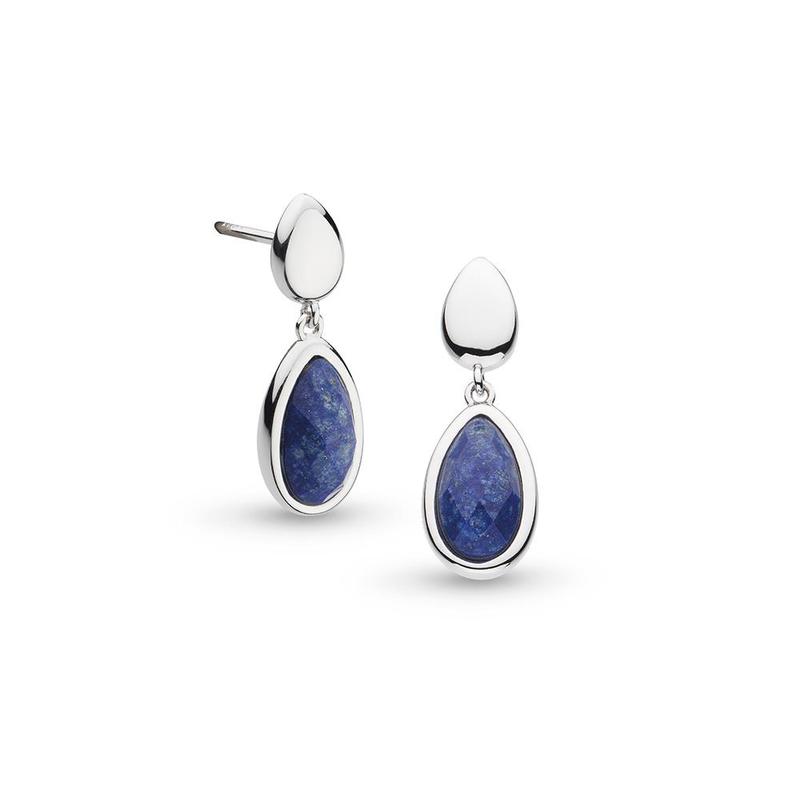 Coast Pebble Azure Duo Droplet Stud Drop Earrings