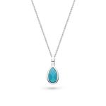 Coast Pebble Azure Gemstone Necklace